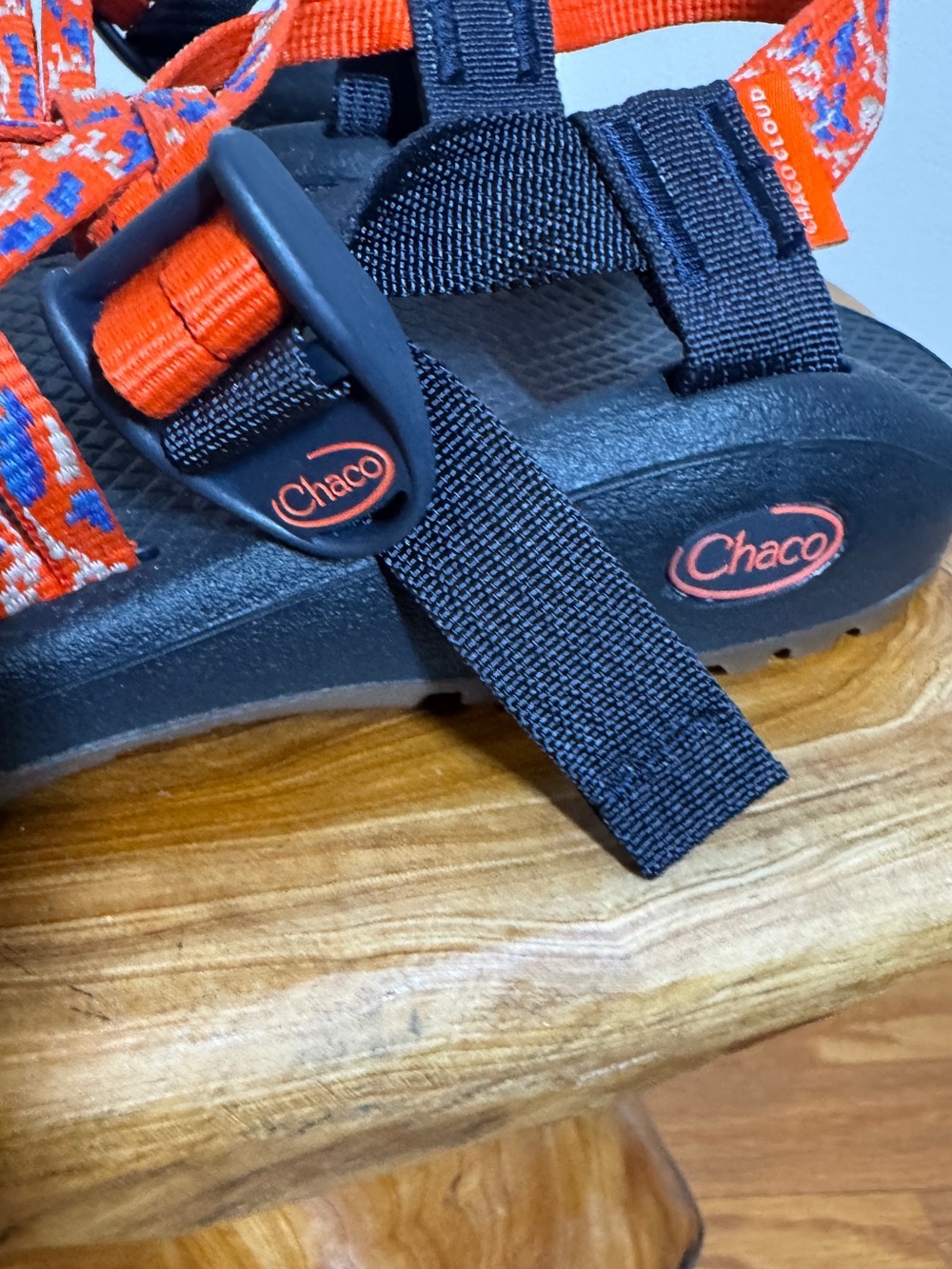Chaco ZX/2 Cloud Dual Strap Cushioned Sandals Women Botanic Spicy Orange Sz. 10 - Picture 5 of 10